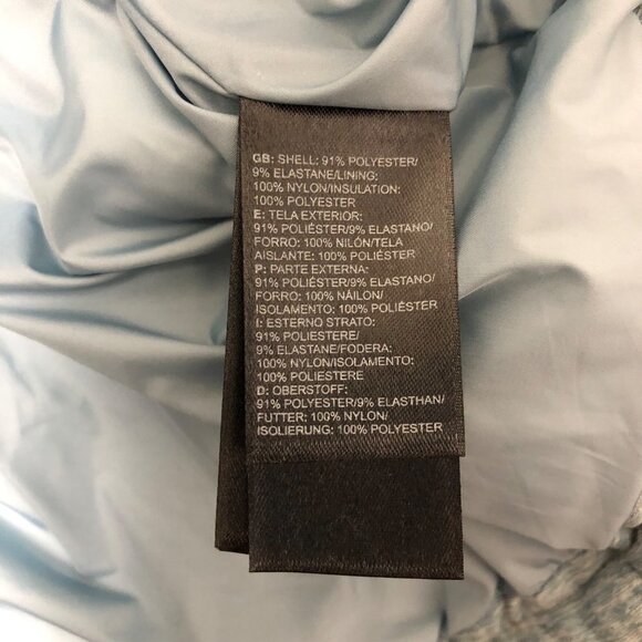 The Northface Women's Size Large Puffer Vest Full Zip Light Blue Outerwe… - Picture 5 of 7